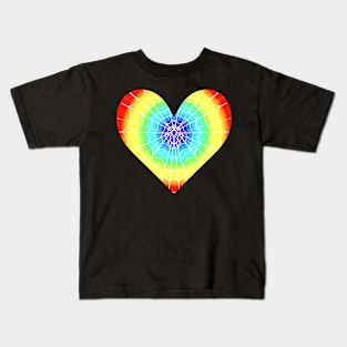 Spider Web Heart V26 Kids T-Shirt